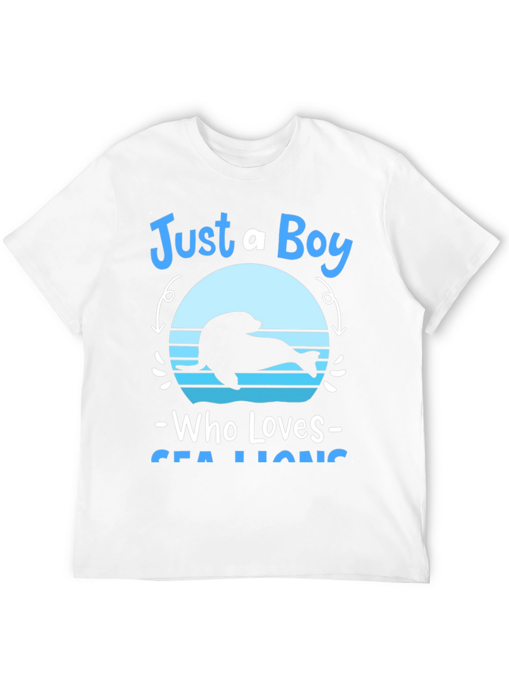Just A Boy Who Loves Sea Lions Graphic Tee