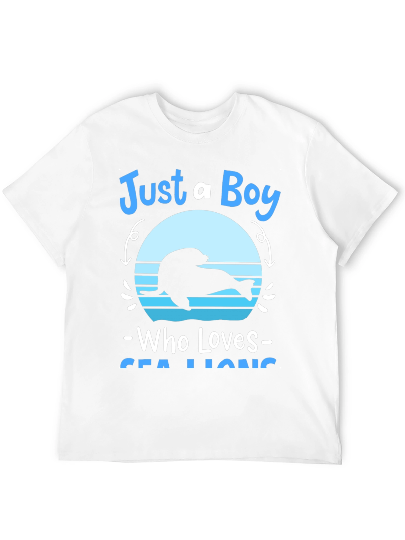 Just A Boy Who Loves Sea Lions Graphic Tee