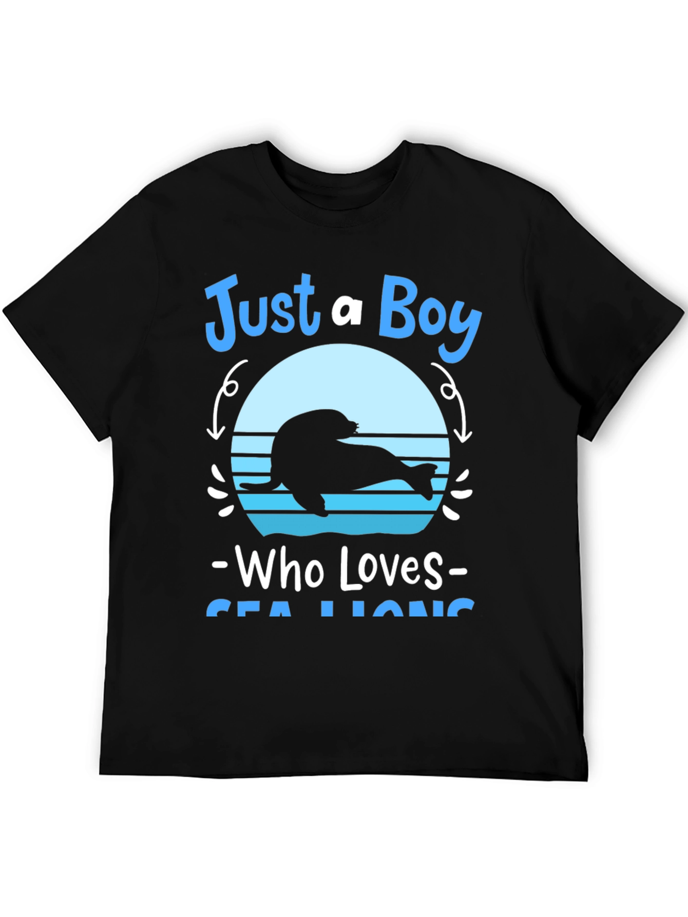 Just A Boy Who Loves Sea Lions Graphic Tee