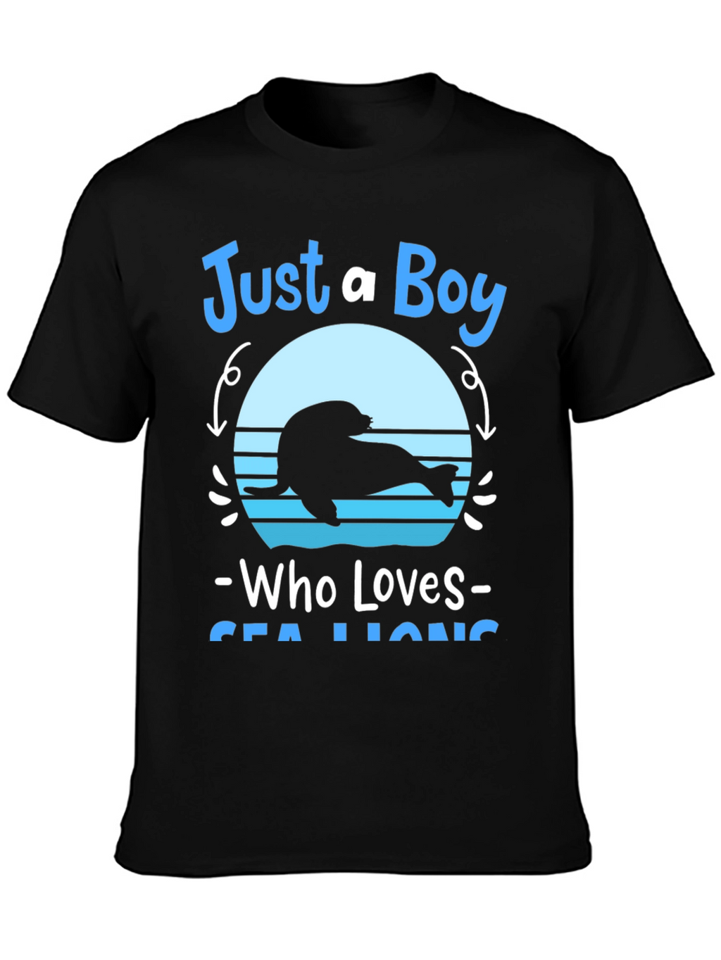Just A Boy Who Loves Sea Lions Graphic Tee