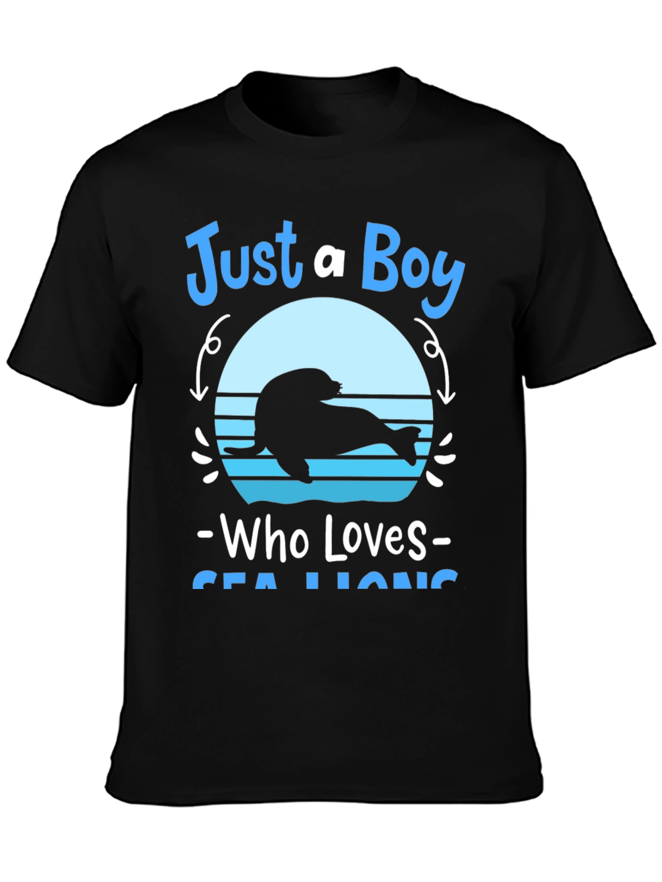 Just A Boy Who Loves Sea Lions Graphic Tee