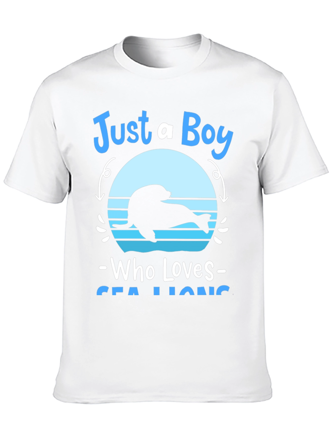 Just A Boy Who Loves Sea Lions Graphic Tee