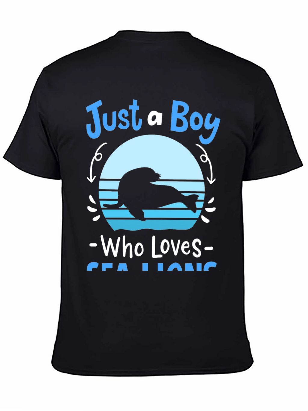 Just A Boy Who Loves Sea Lions Graphic Tee