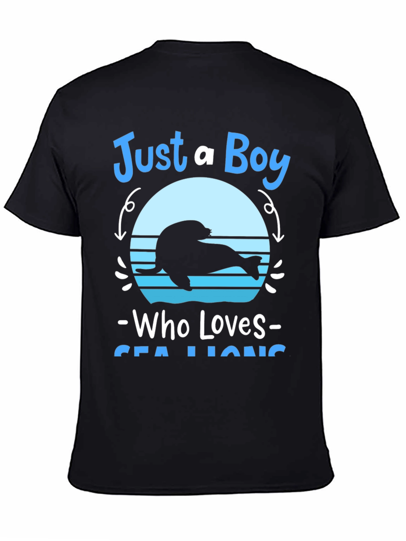 Just A Boy Who Loves Sea Lions Graphic Tee