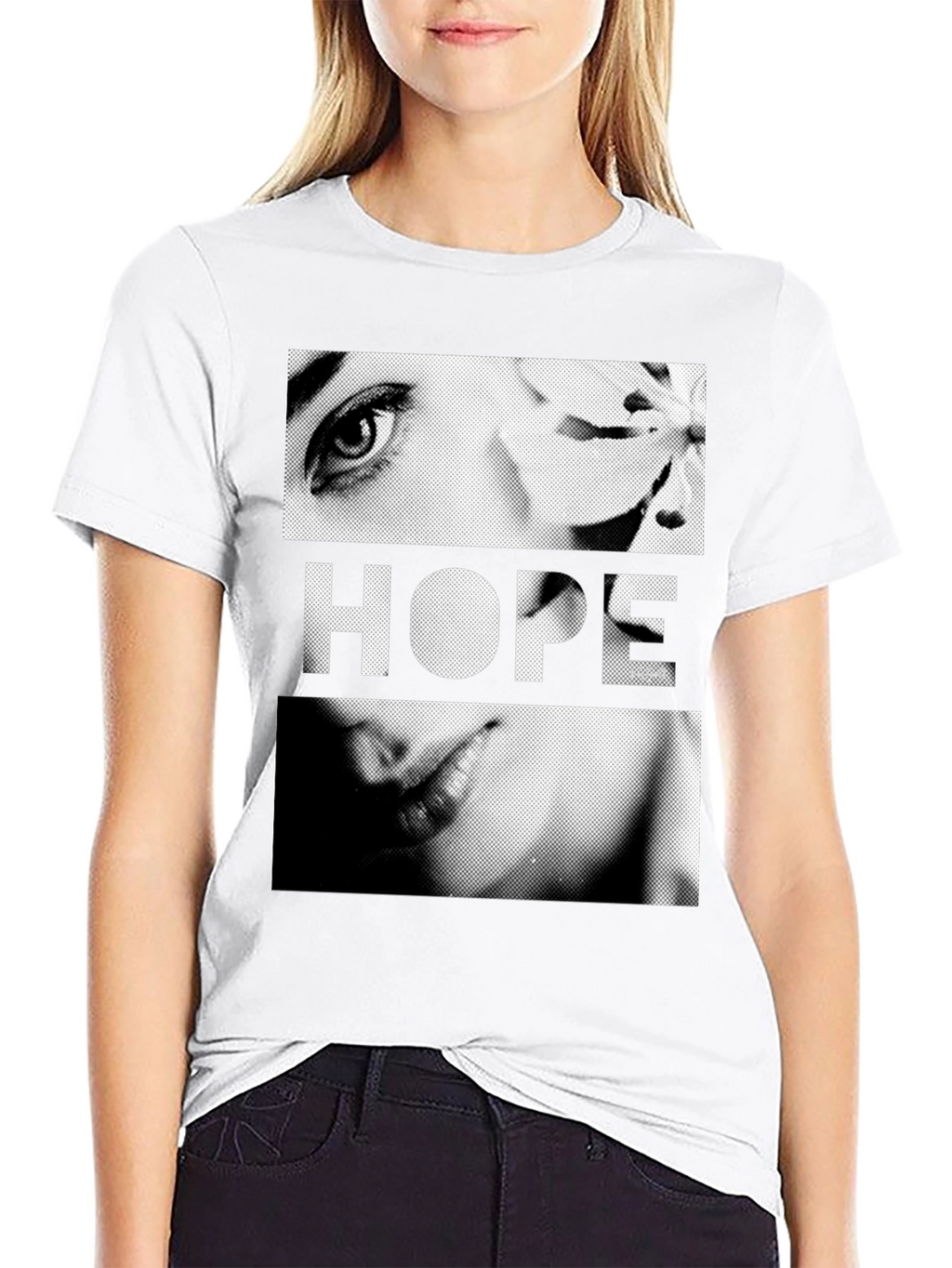 Hope Graphic Print Black T-Shirt