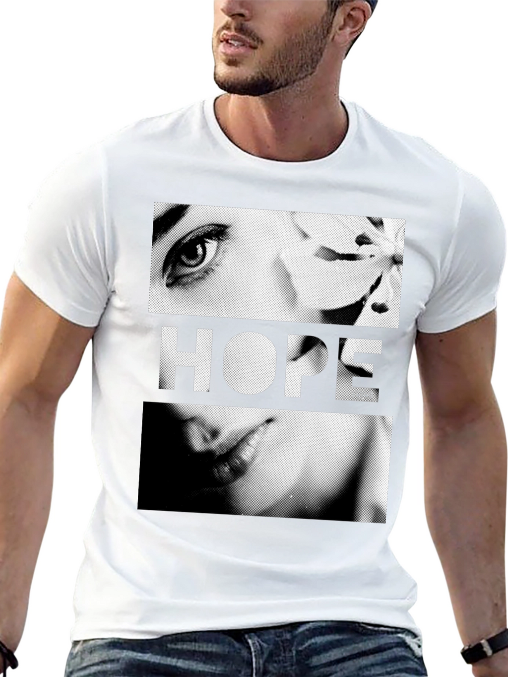 Hope Graphic Print Black T-Shirt