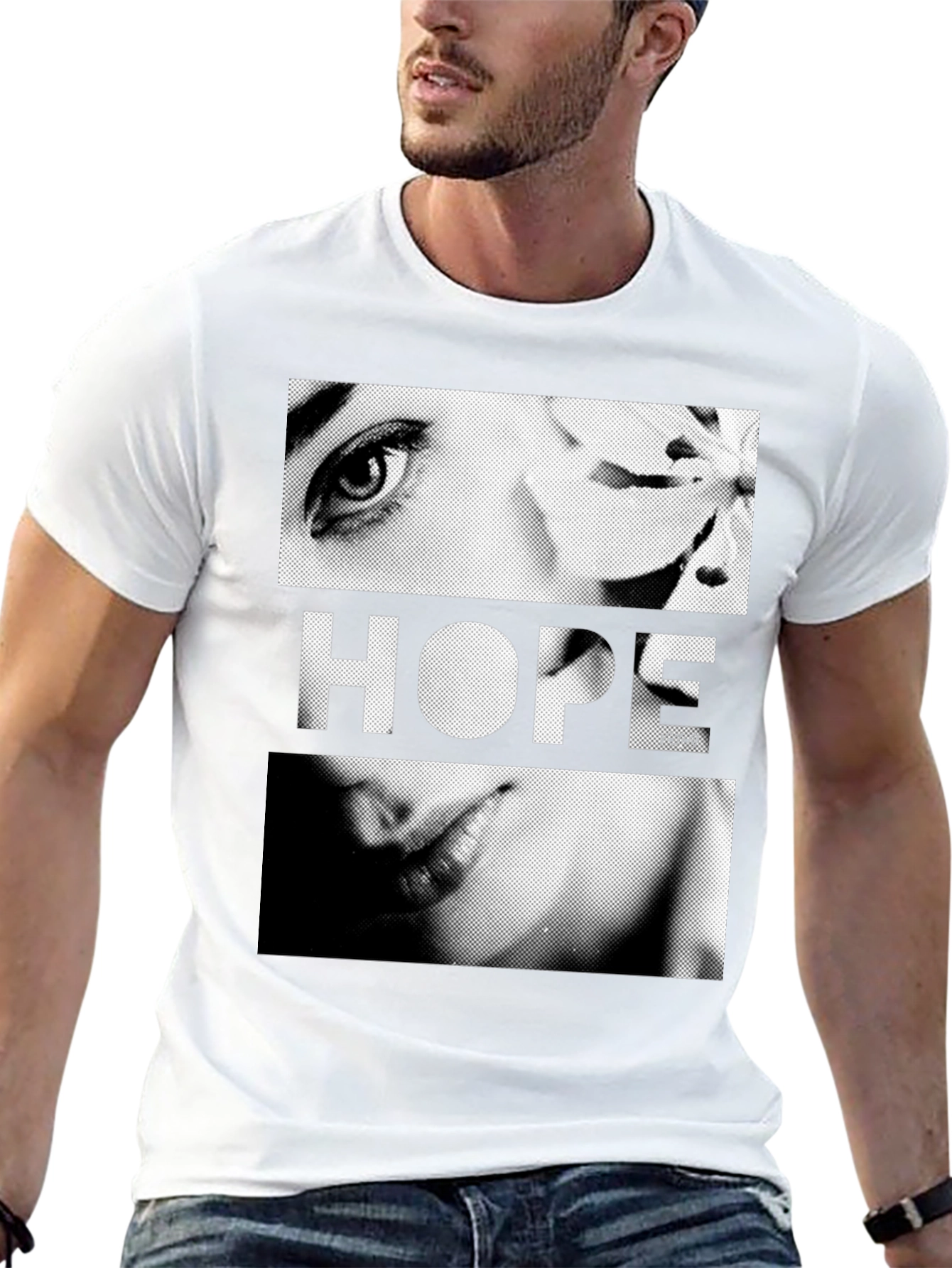 Hope Graphic Print Black T-Shirt