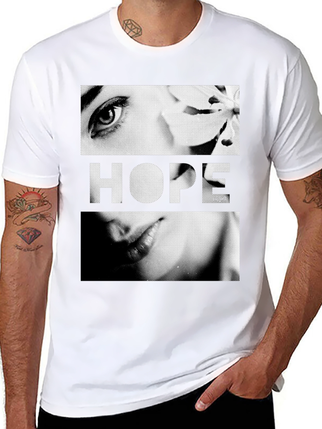 Hope Graphic Print Black T-Shirt