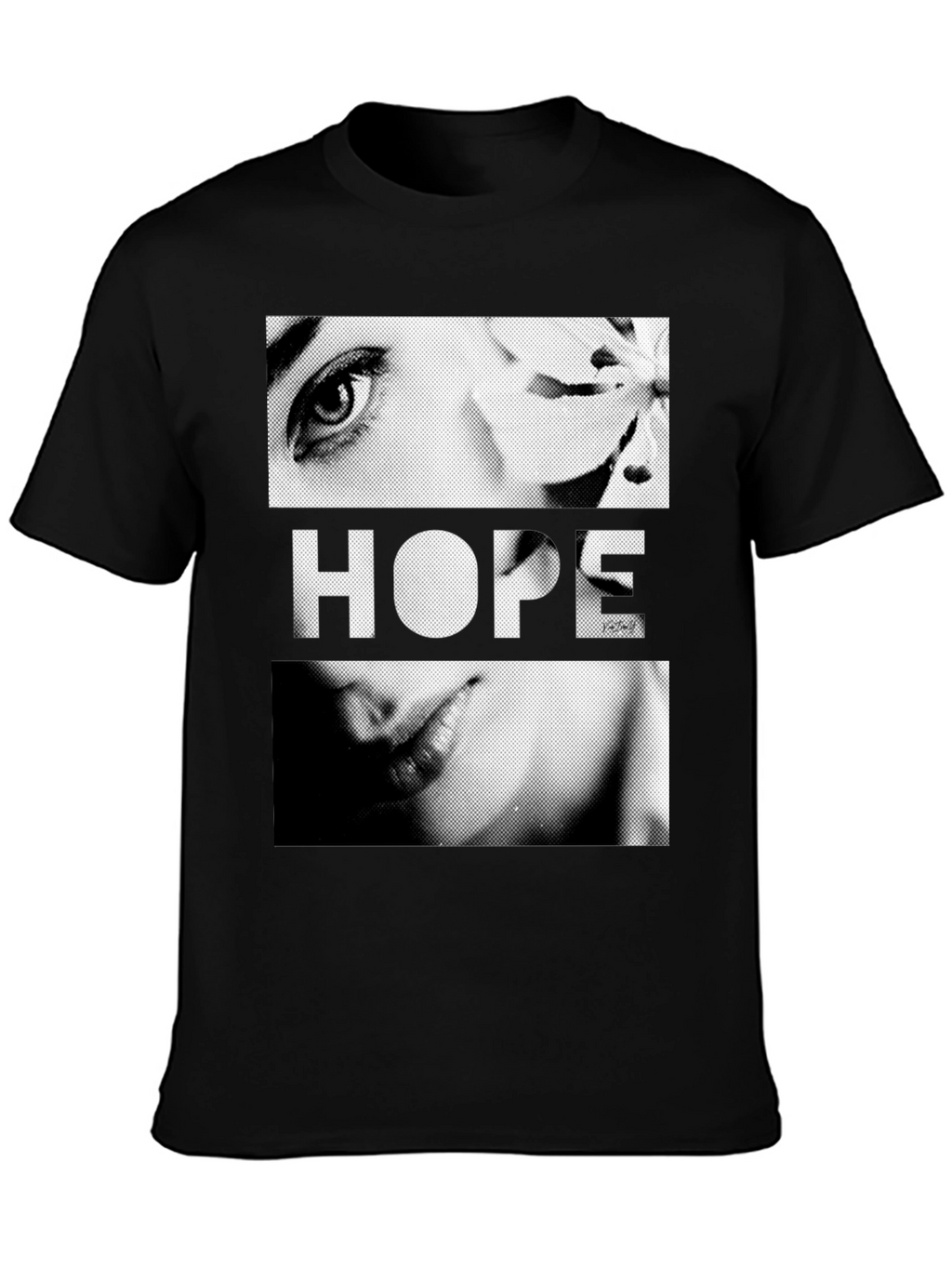 Hope Graphic Print Black T-Shirt