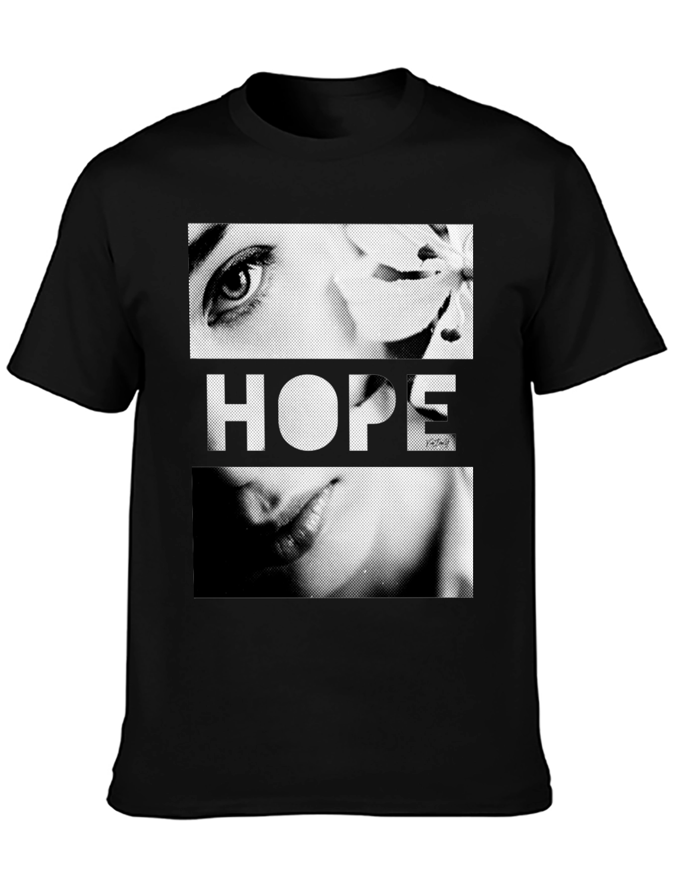 Hope Graphic Print Black T-Shirt