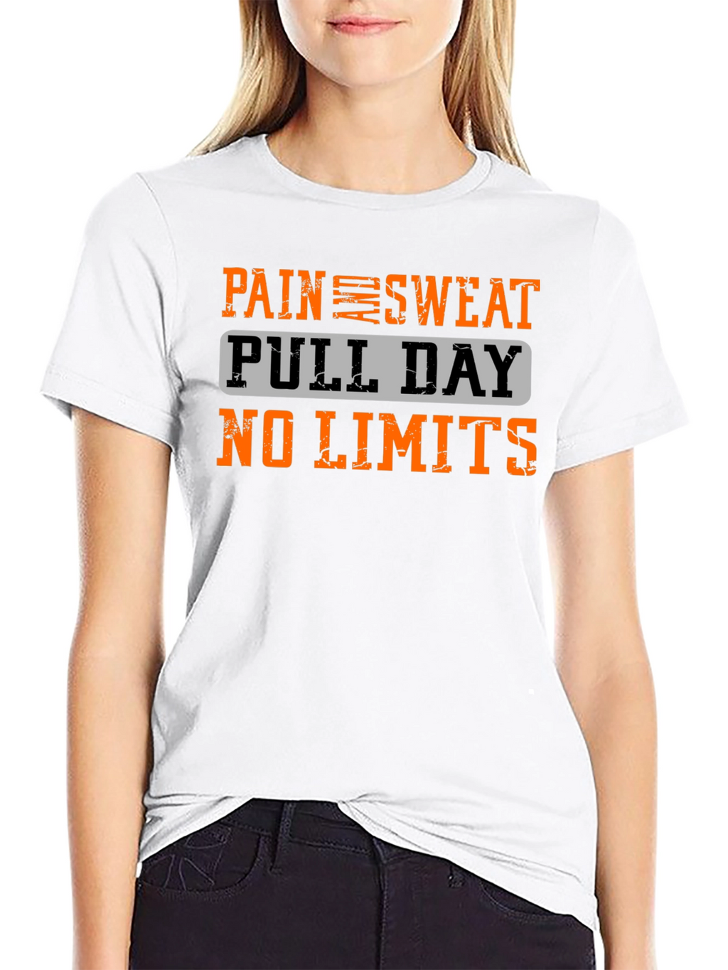 Pain Sweat Pull Day No Limits Workout T-Shirt