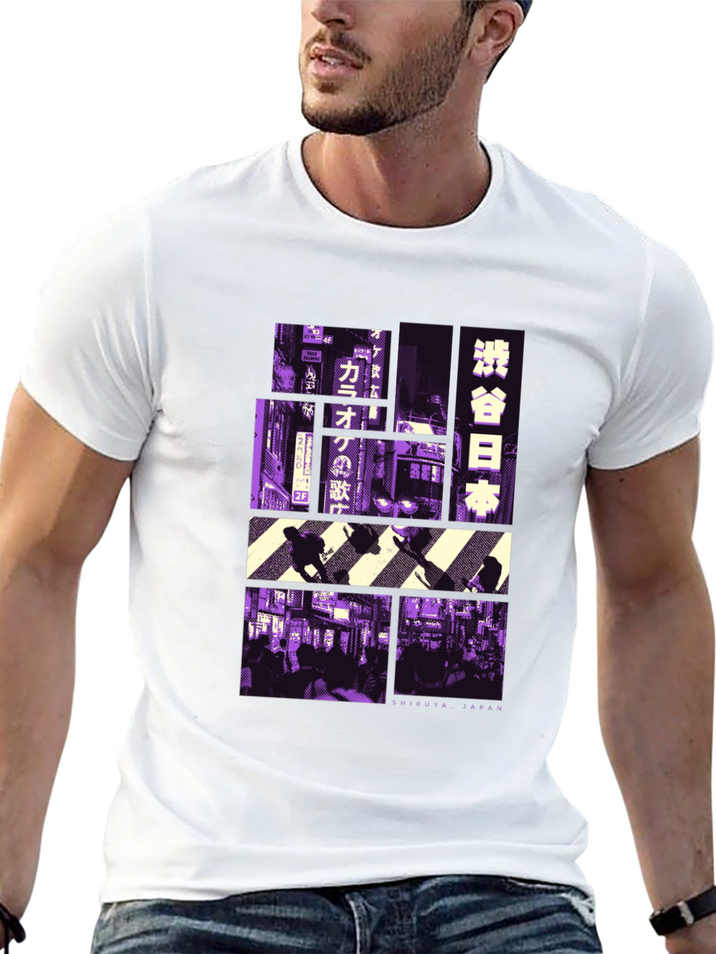 Shibuya Japan Graphic Tee - Black T-Shirt