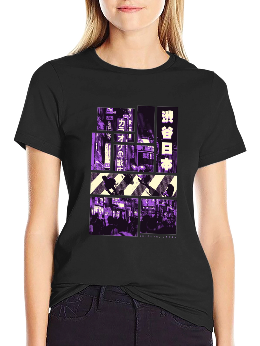 Shibuya Japan Graphic Tee - Black T-Shirt