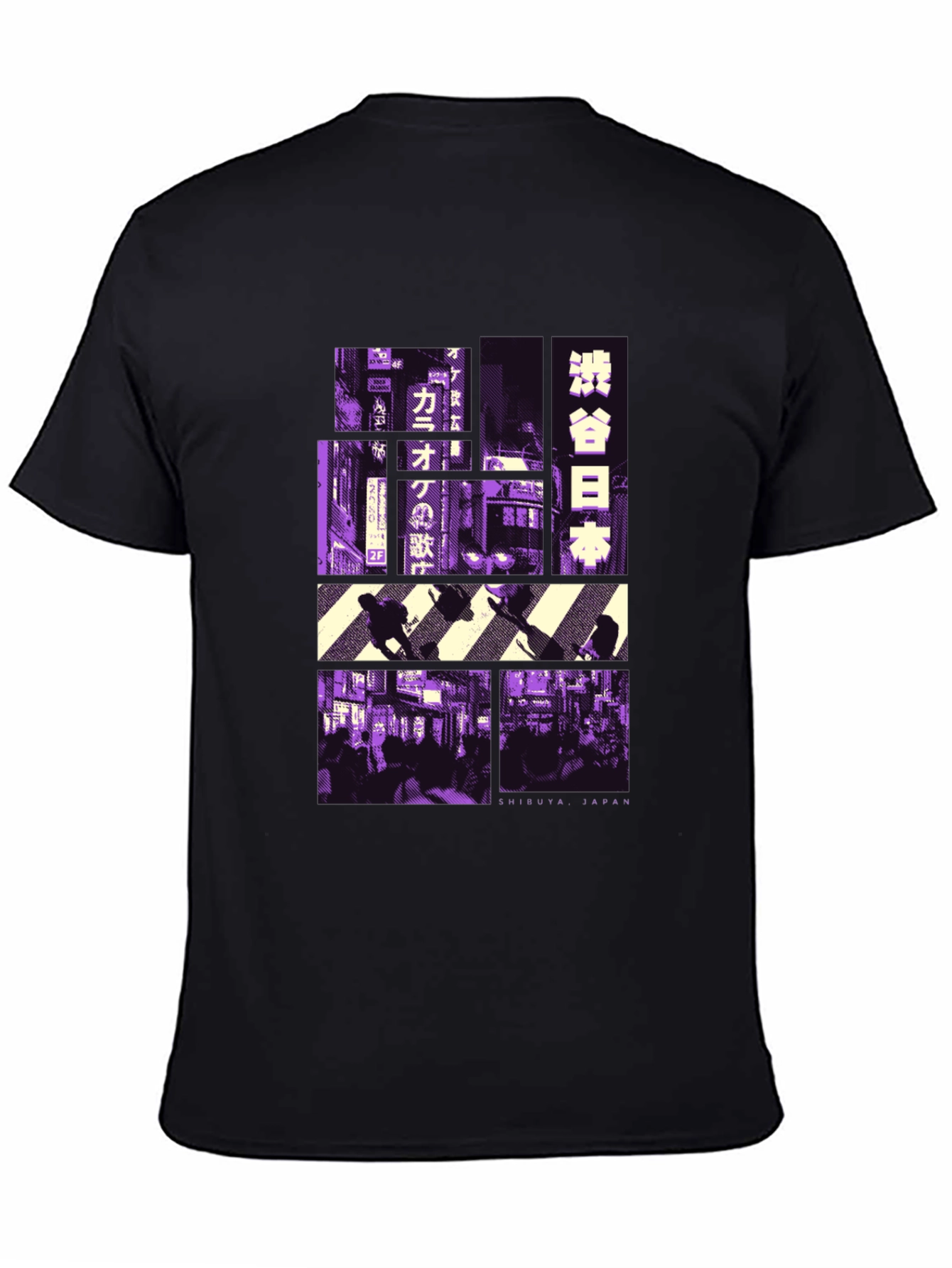 Shibuya Japan Graphic Tee - Black T-Shirt