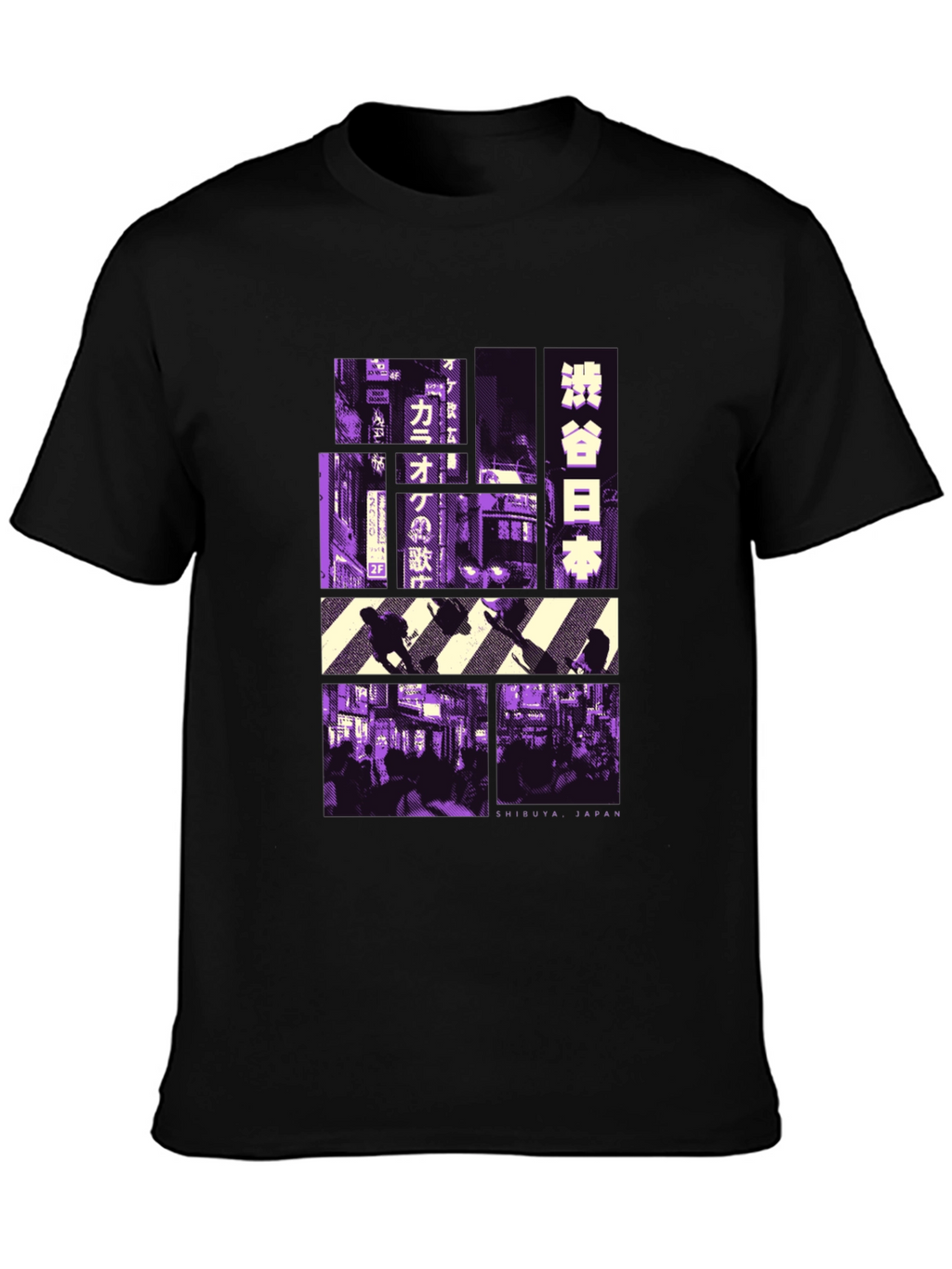 Shibuya Japan Graphic Tee - Black T-Shirt