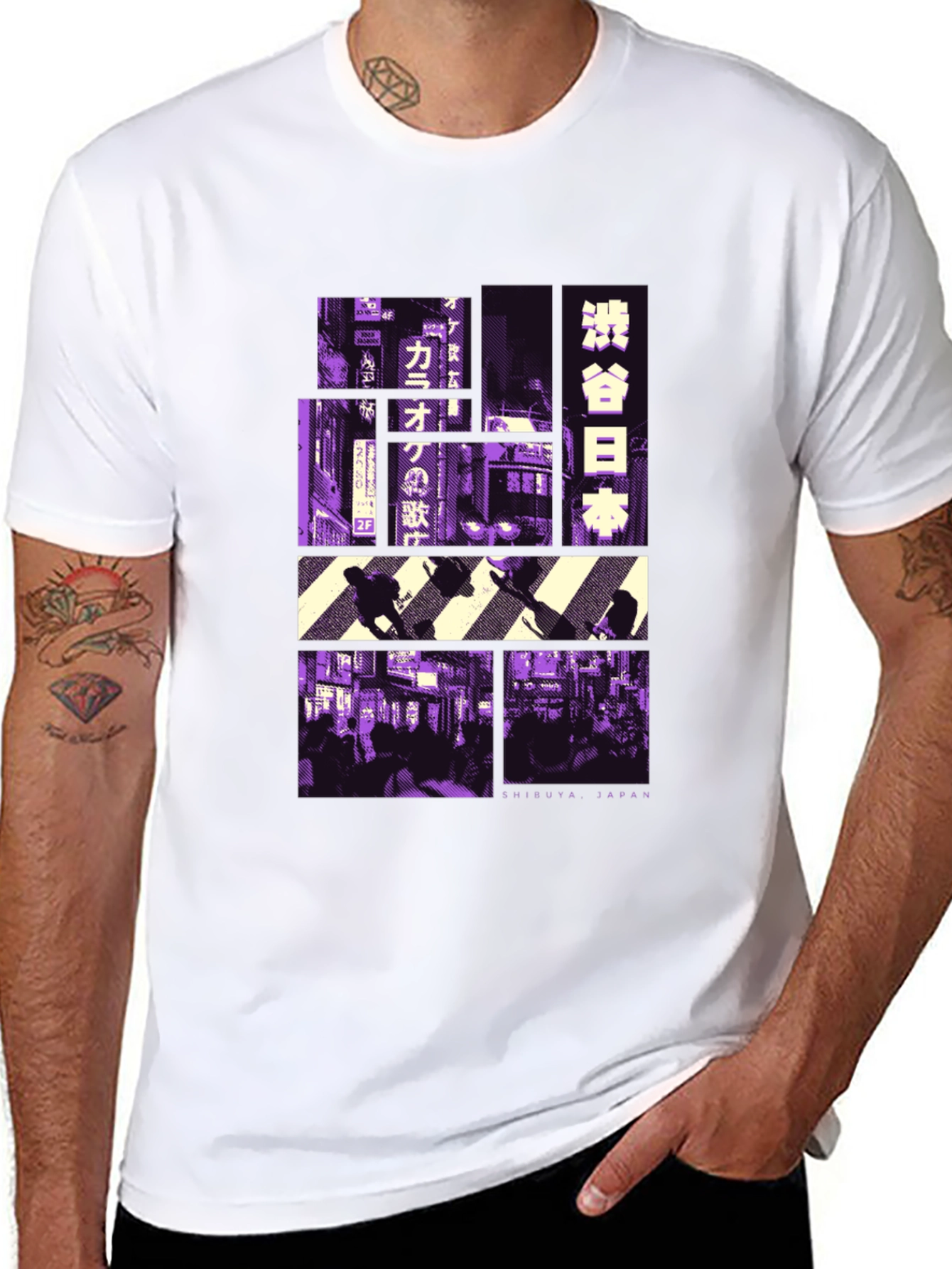 Shibuya Japan Graphic Tee - Black T-Shirt