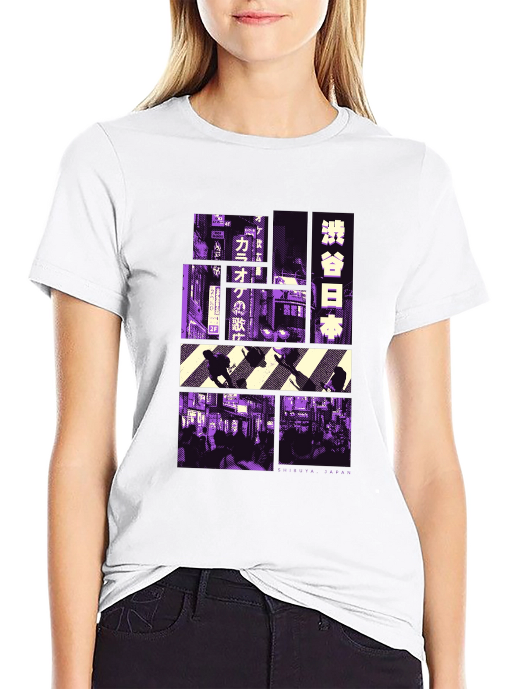 Shibuya Japan Graphic Tee - Black T-Shirt
