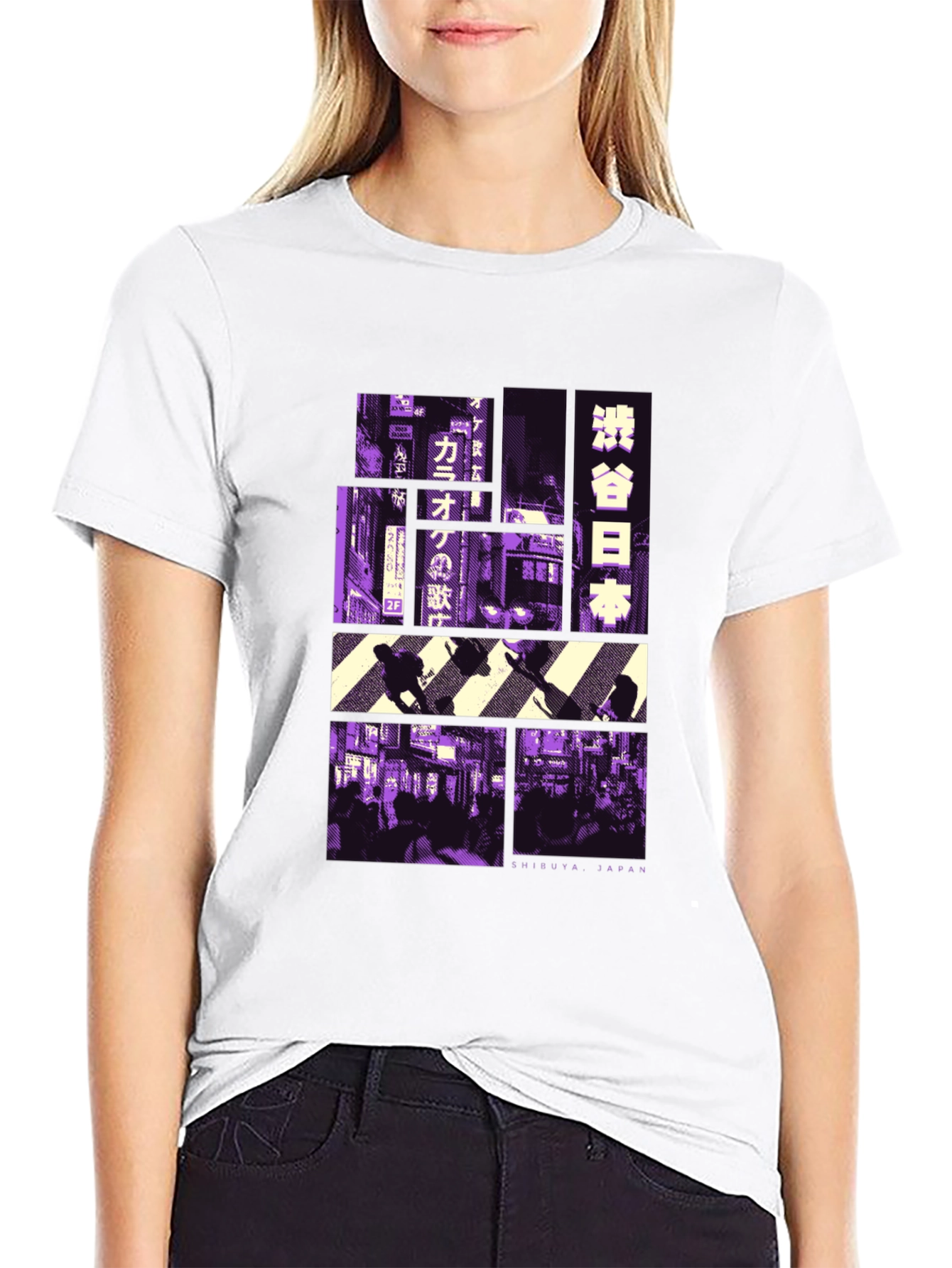 Shibuya Japan Graphic Tee - Black T-Shirt