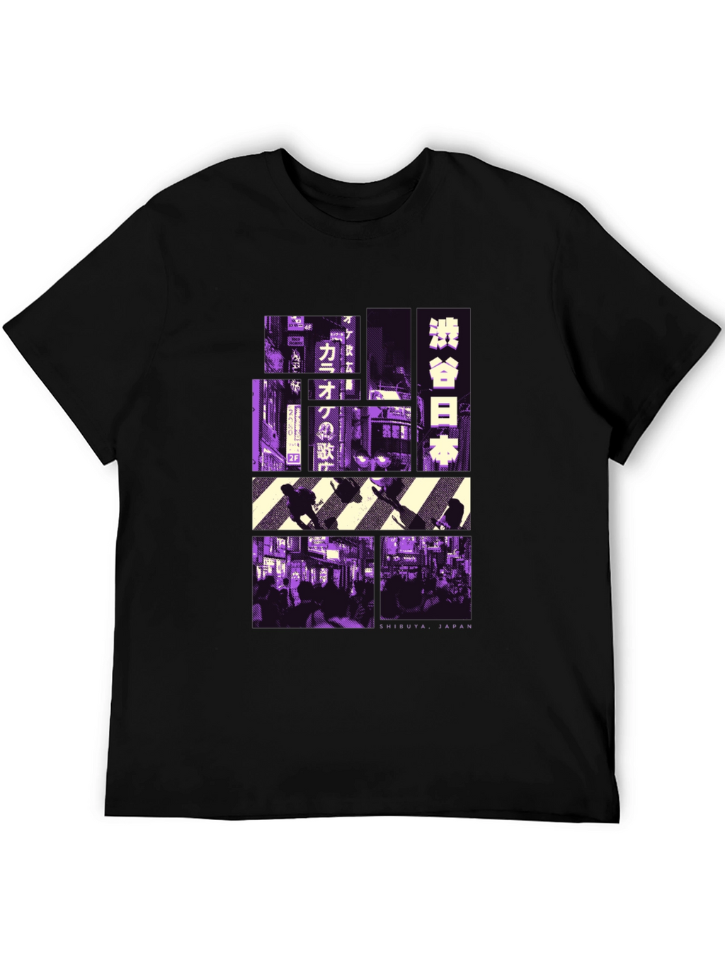 Shibuya Japan Graphic Tee - Black T-Shirt
