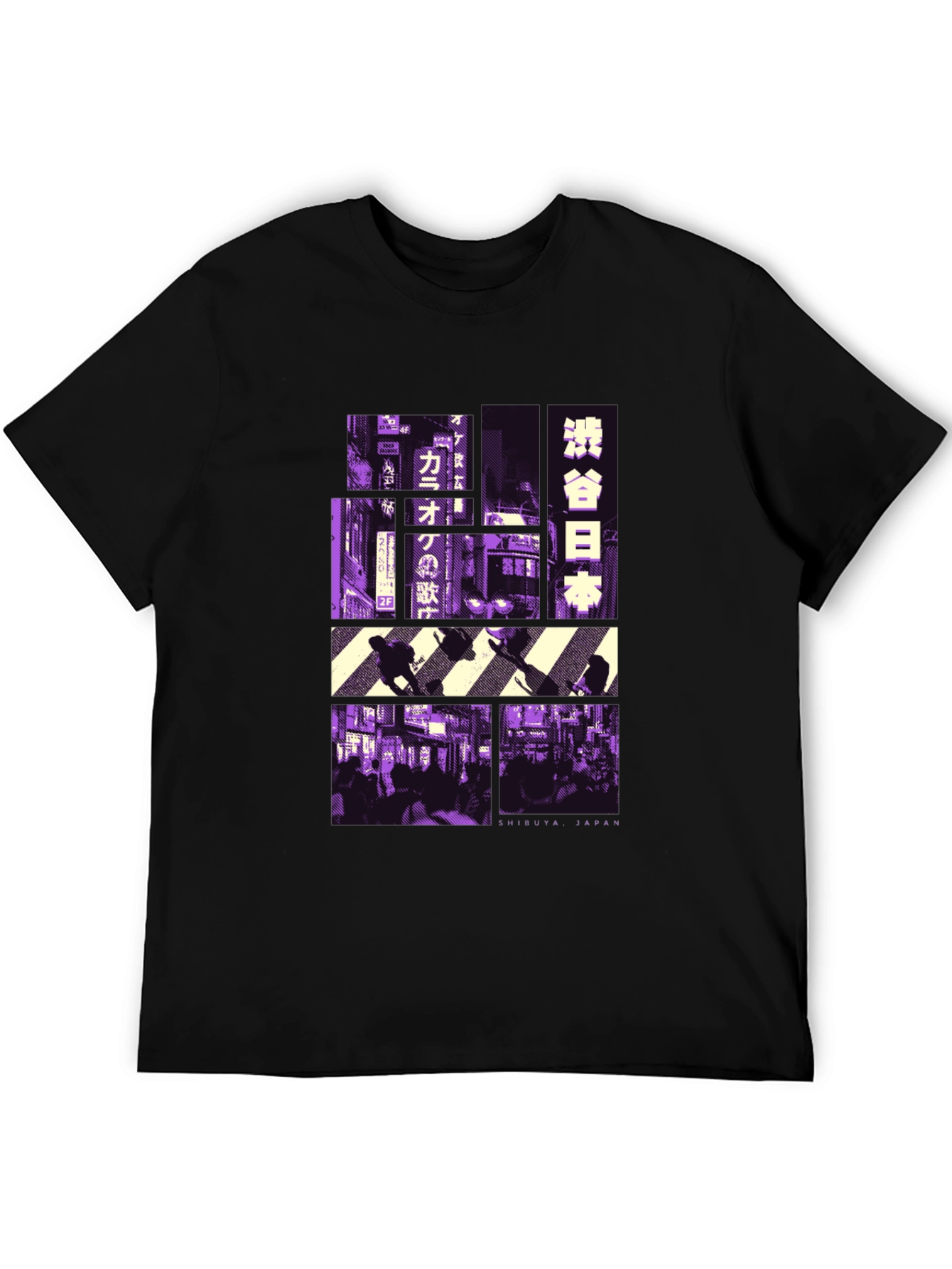Shibuya Japan Graphic Tee - Black T-Shirt