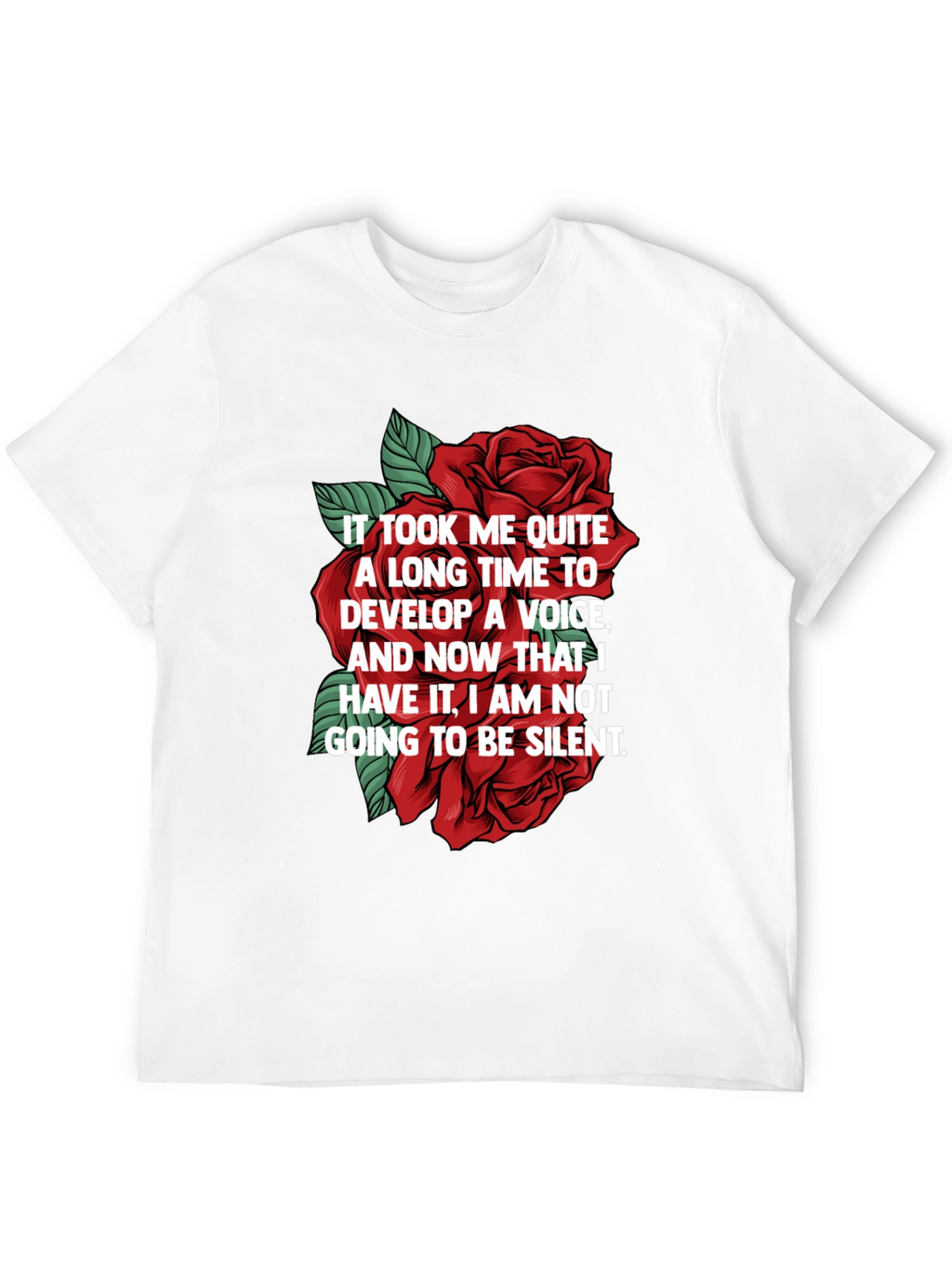 Empowered Voice Rose Graphic T-Shirt
