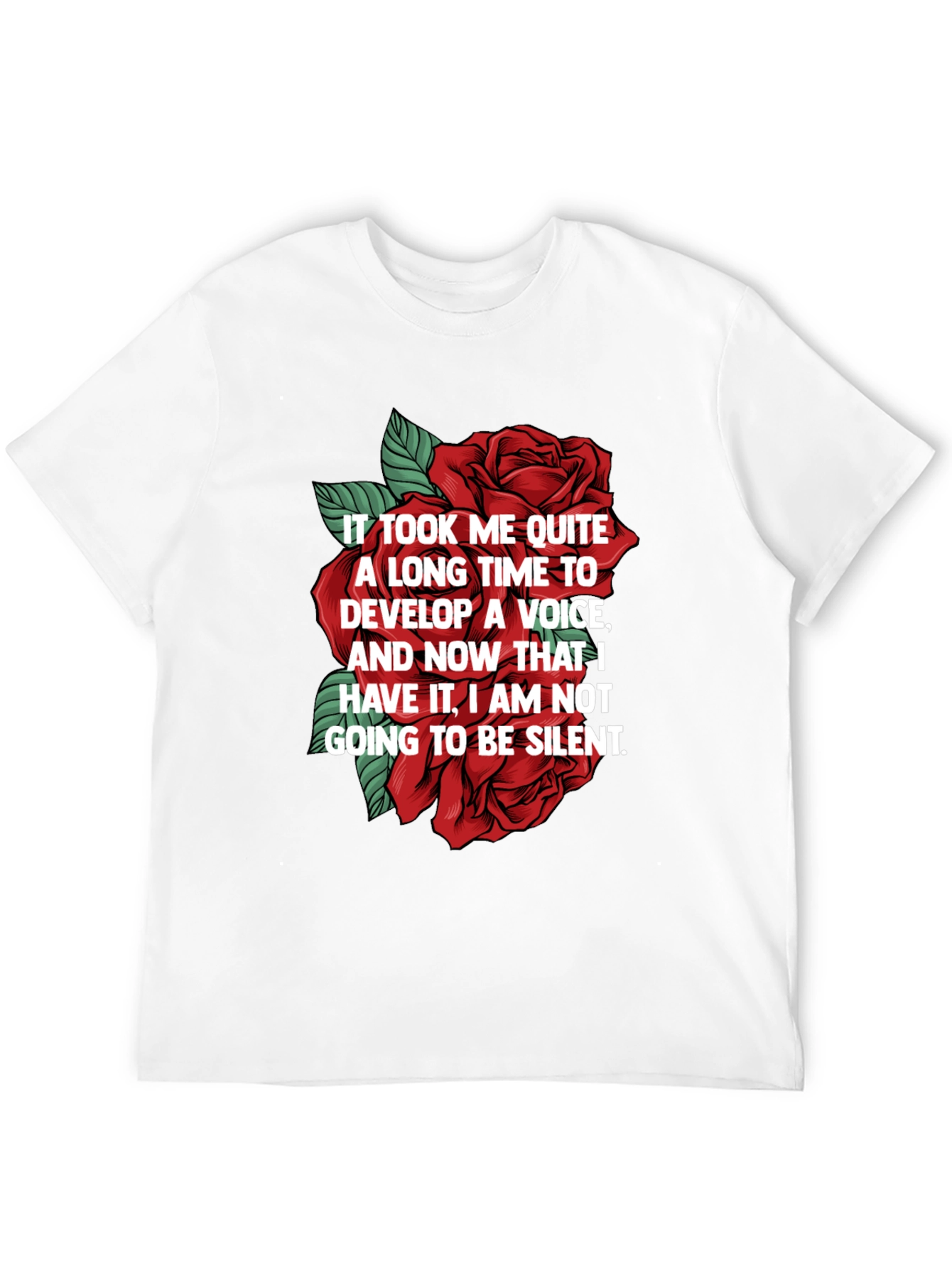 Empowered Voice Rose Graphic T-Shirt