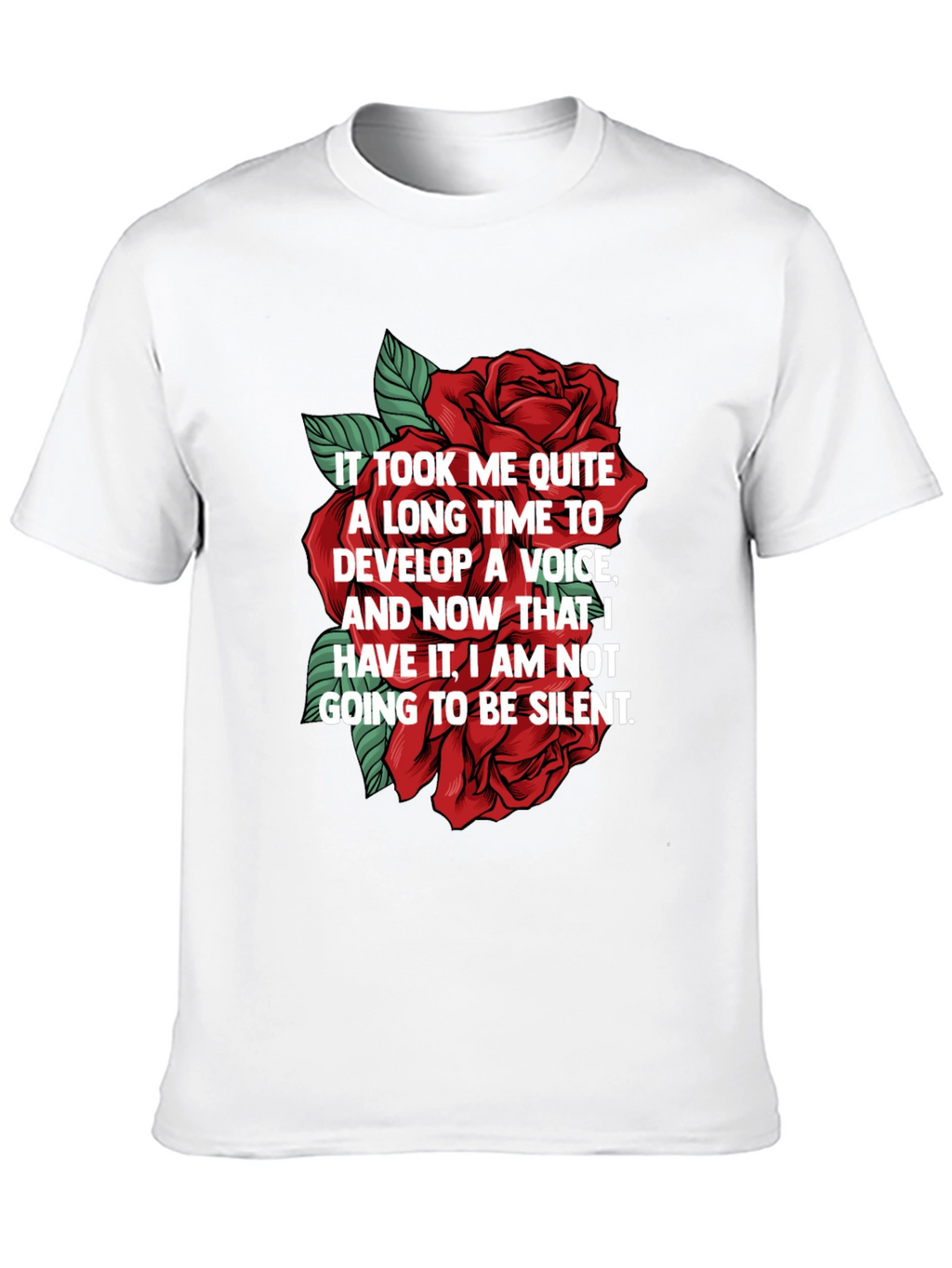 Empowered Voice Rose Graphic T-Shirt