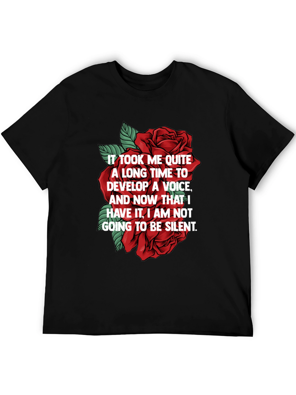 Empowered Voice Rose Graphic T-Shirt