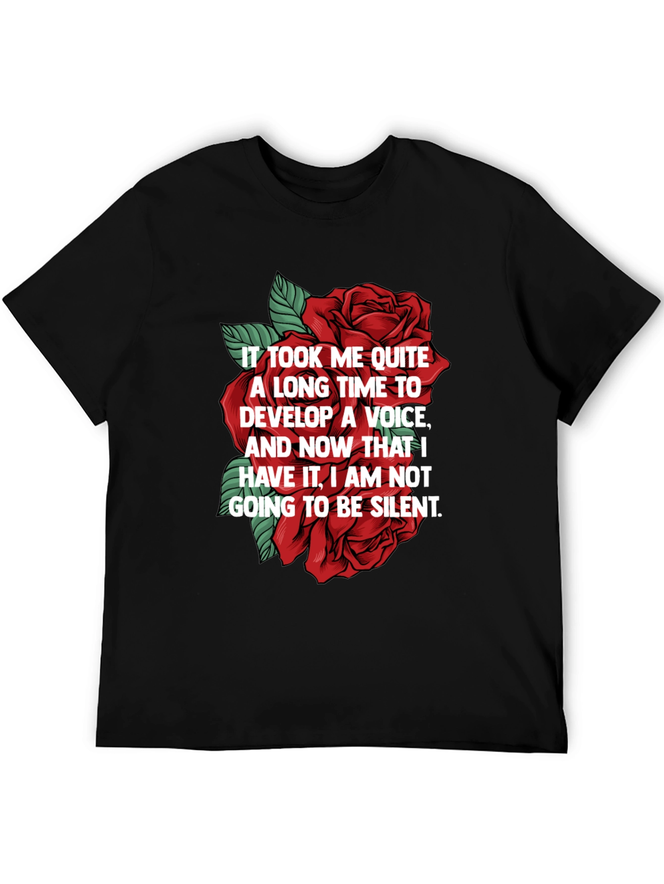 Empowered Voice Rose Graphic T-Shirt