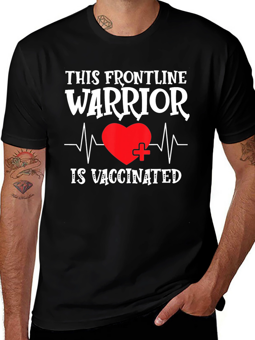 Frontline Warrior Vaccinated Graphic Tee