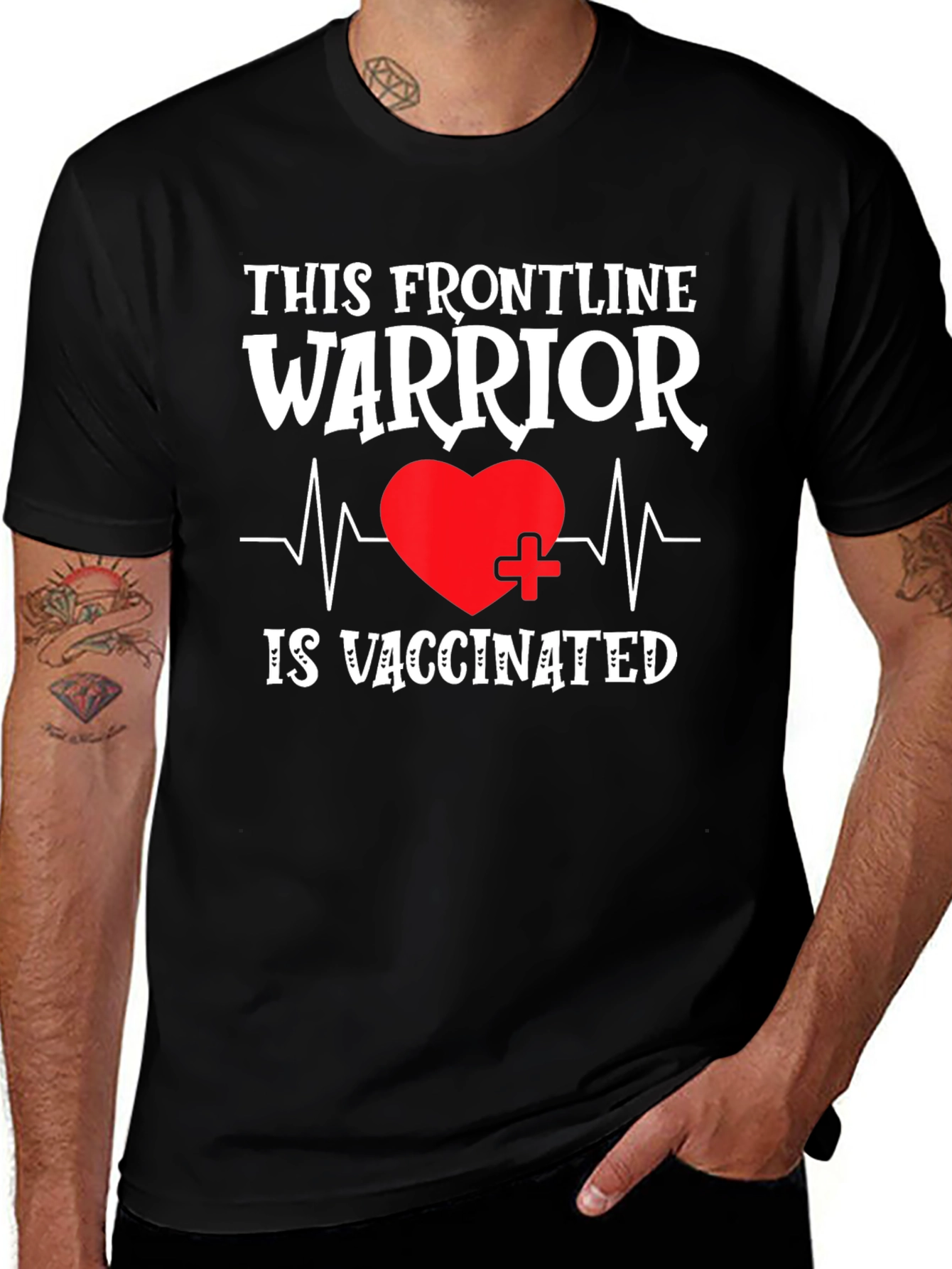 Frontline Warrior Vaccinated Graphic Tee