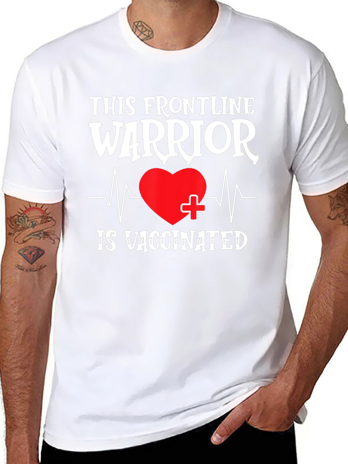 Frontline Warrior Vaccinated Graphic Tee