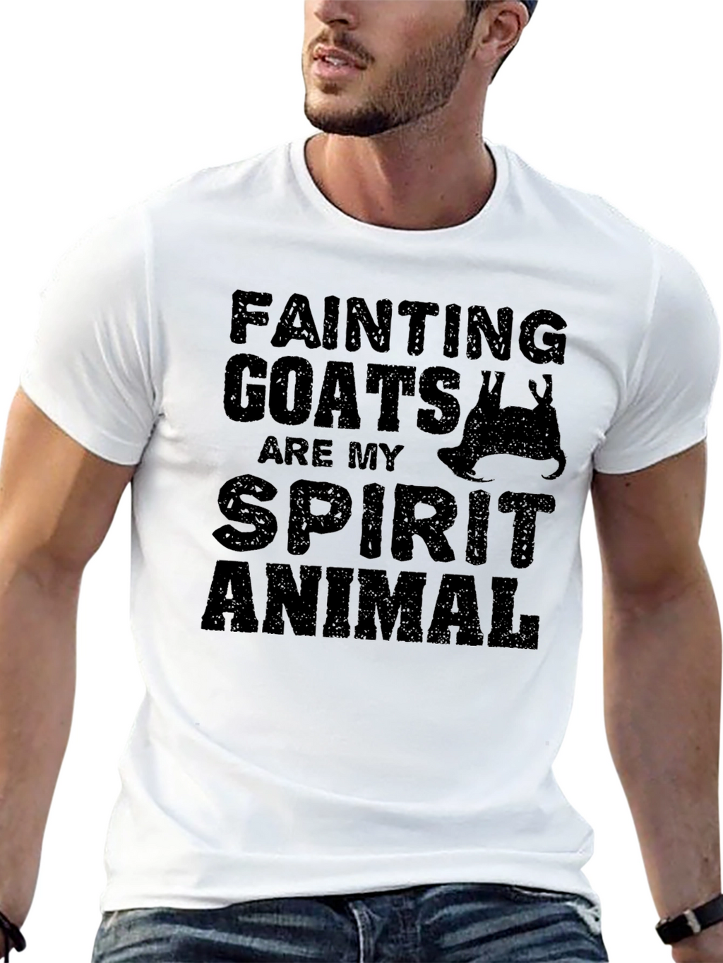 Fainting Goats Spirit Animal Graphic Tee