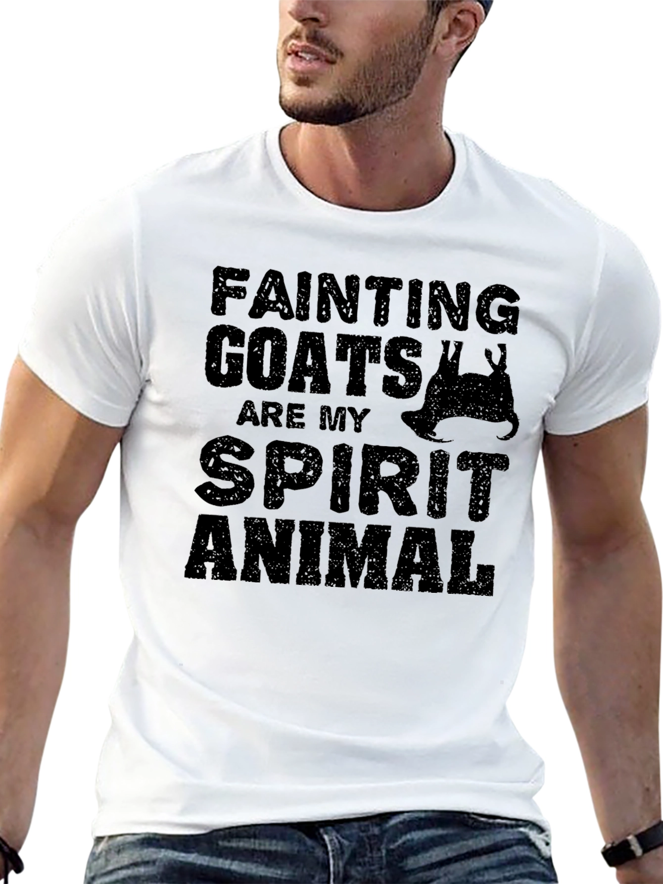 Fainting Goats Spirit Animal Graphic Tee