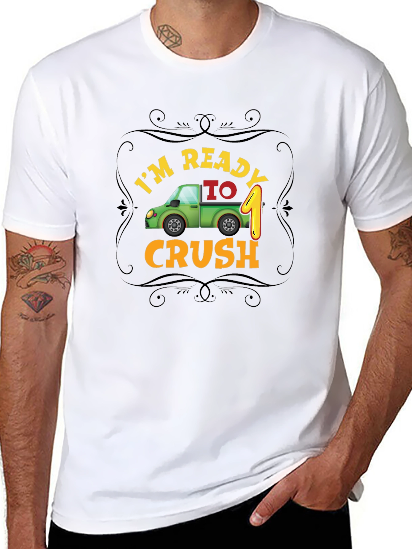Im Ready to Crush One! Black Birthday T-Shirt