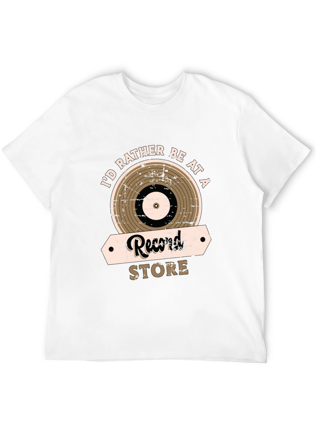 Id Rather Be at a Record Store Graphic Tee