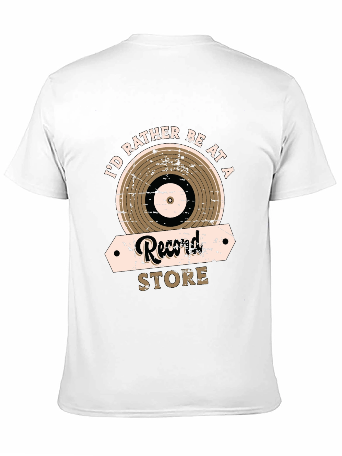 Id Rather Be at a Record Store Graphic Tee