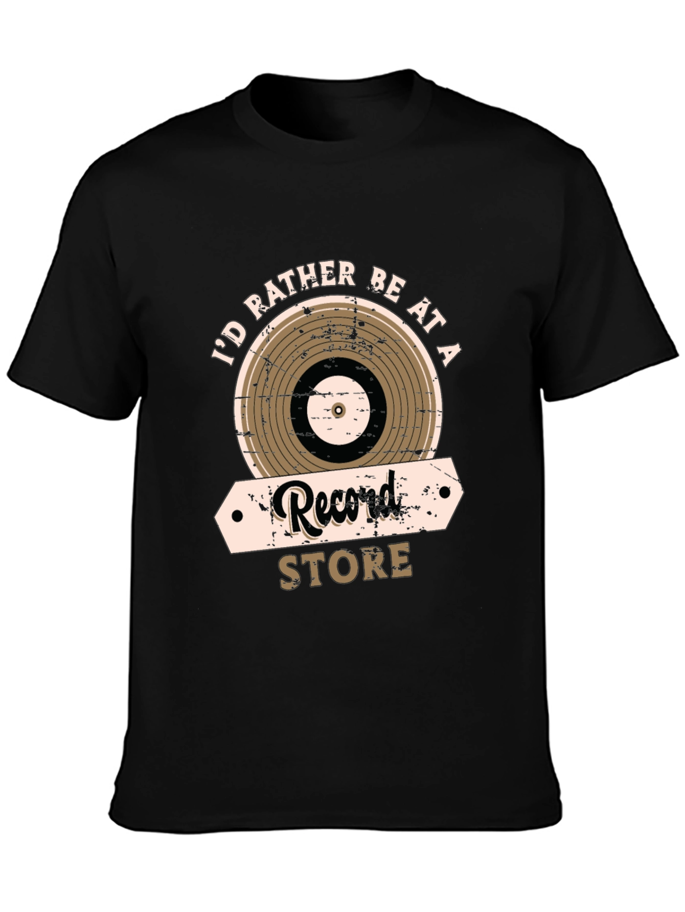 Id Rather Be at a Record Store Graphic Tee