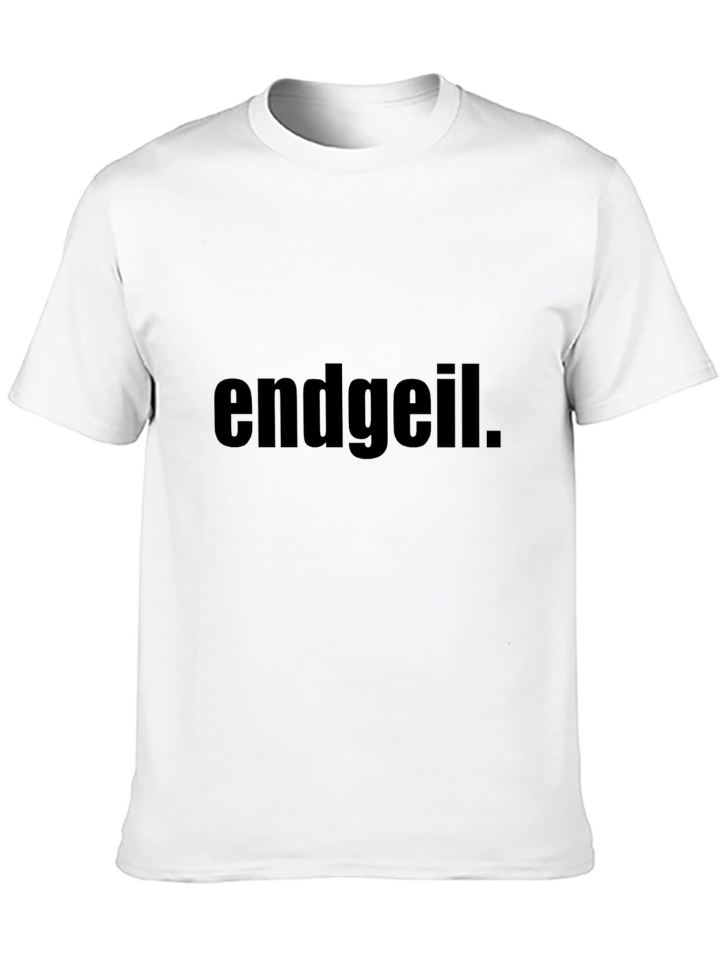 Endgeil Graphic Tee - Black Cotton Blend T-Shirt