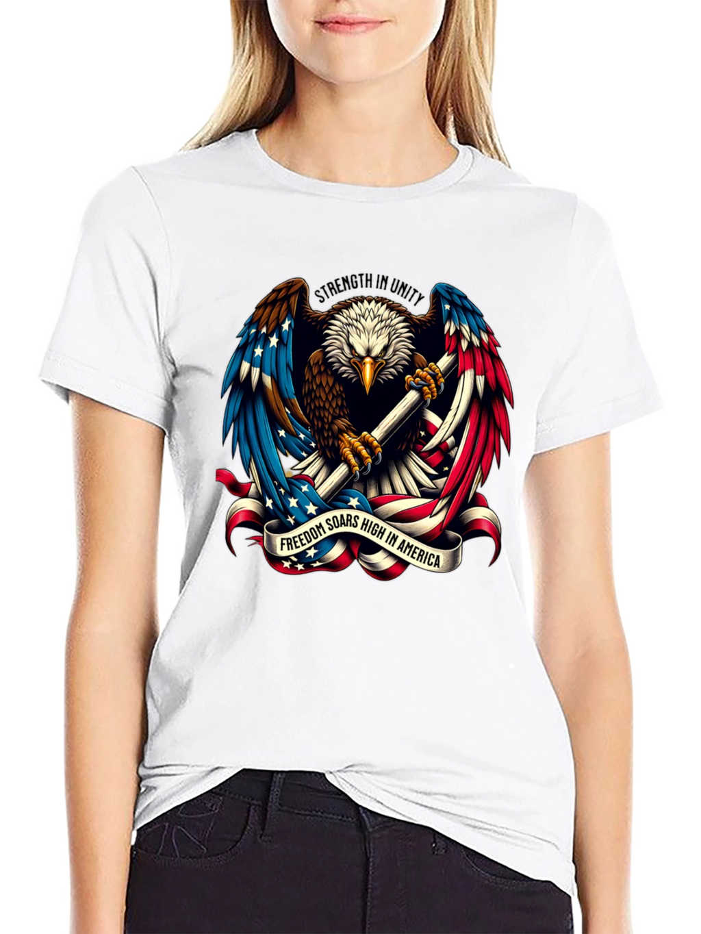American Eagle Patriotic Graphic T-Shirt
