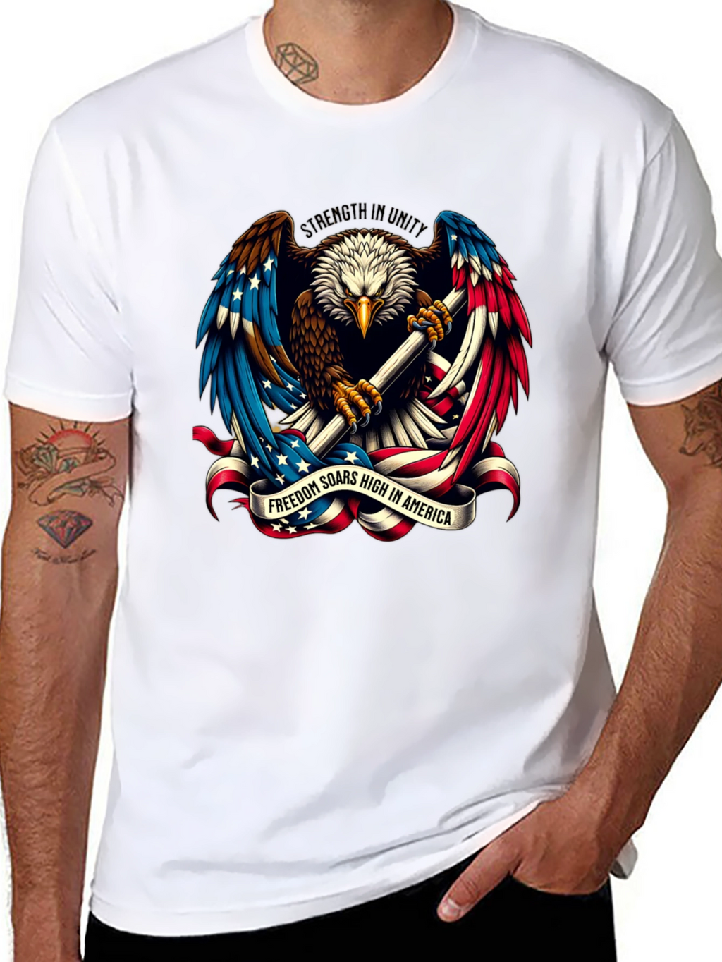 American Eagle Patriotic Graphic T-Shirt