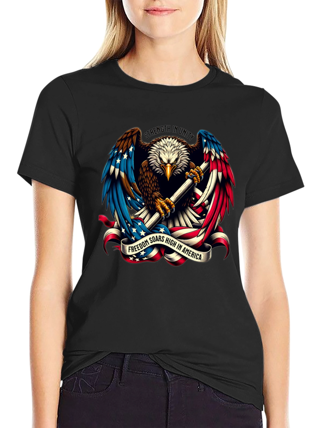 American Eagle Patriotic Graphic T-Shirt