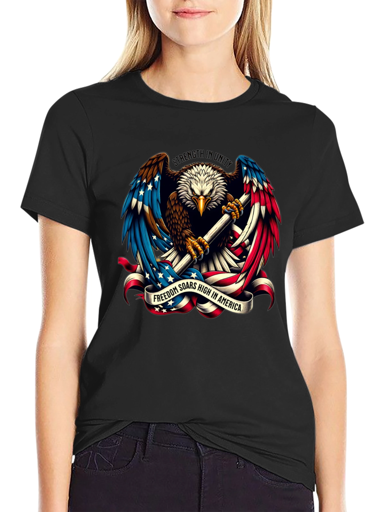 American Eagle Patriotic Graphic T-Shirt