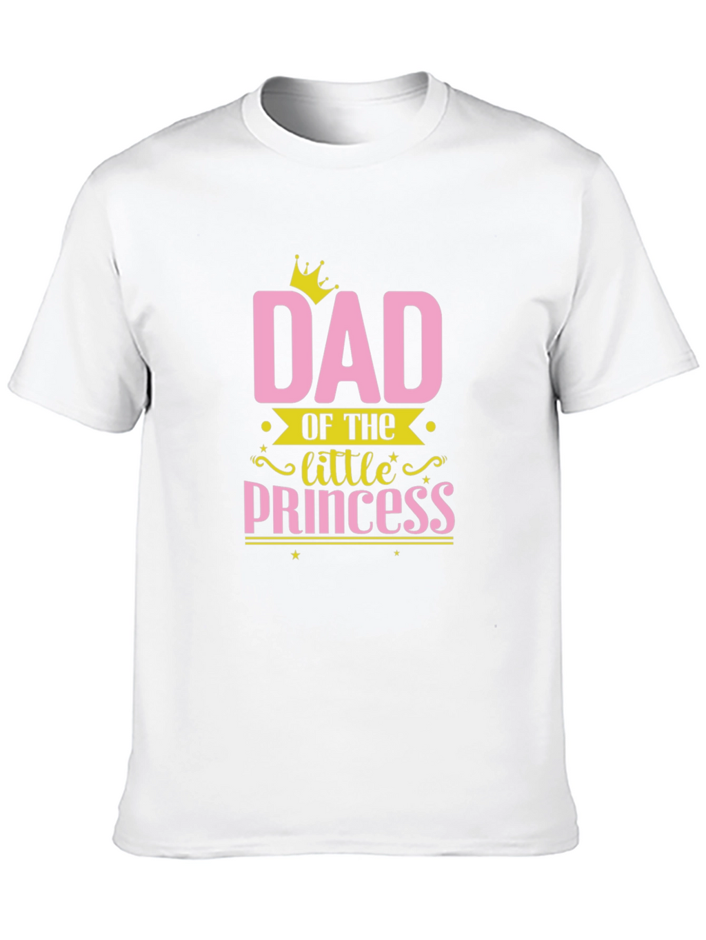 Dad of the Little Princess Black T-Shirt