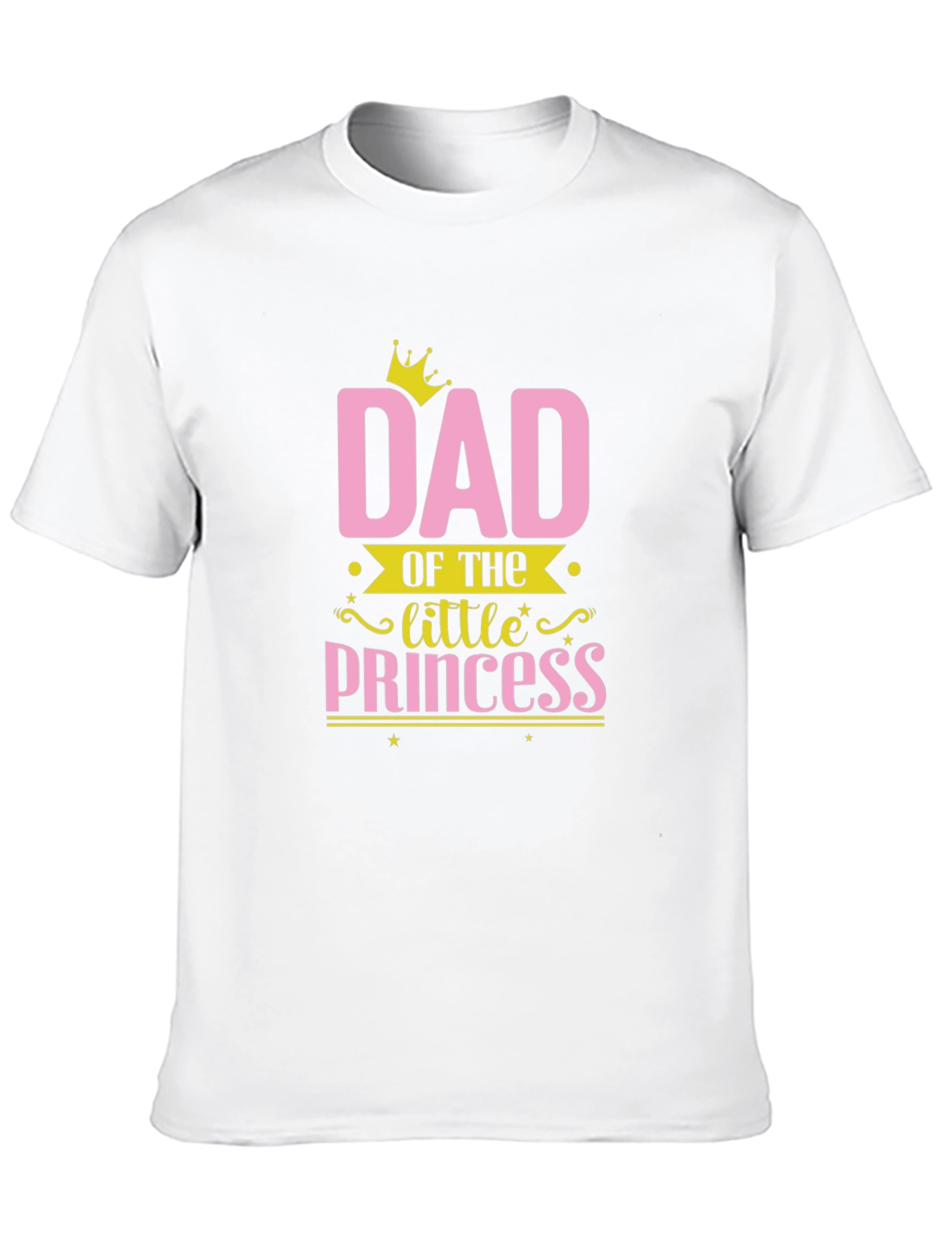 Dad of the Little Princess Black T-Shirt