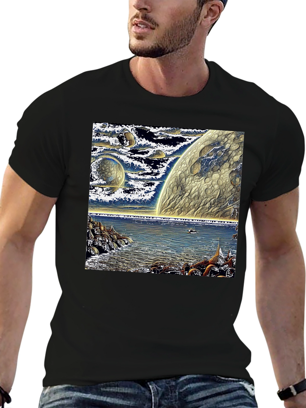 Cosmic Shoreline Graphic Tee