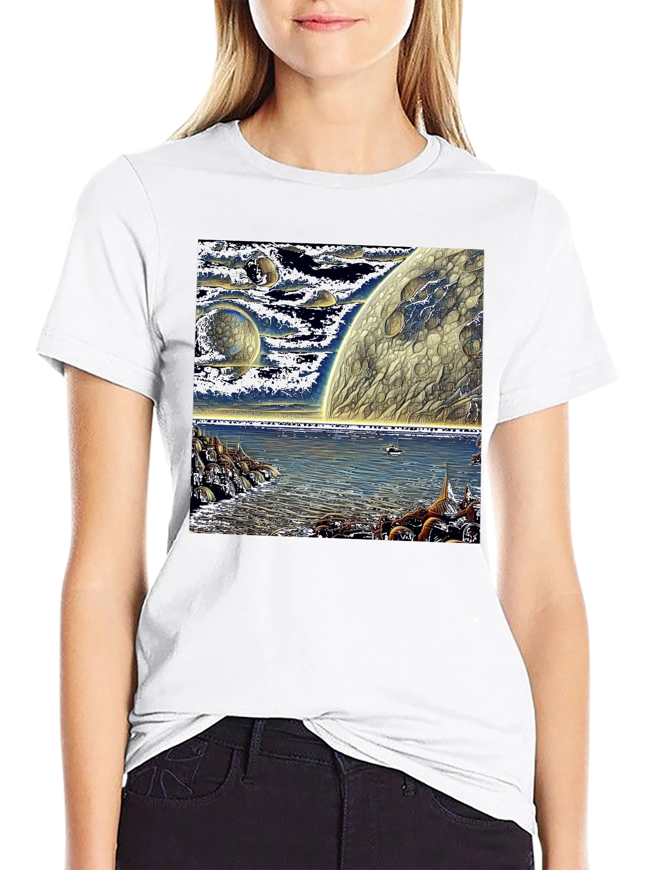 Cosmic Shoreline Graphic Tee