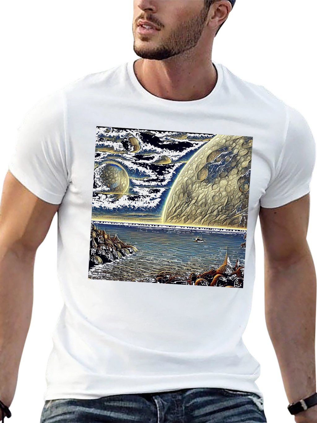 Cosmic Shoreline Graphic Tee