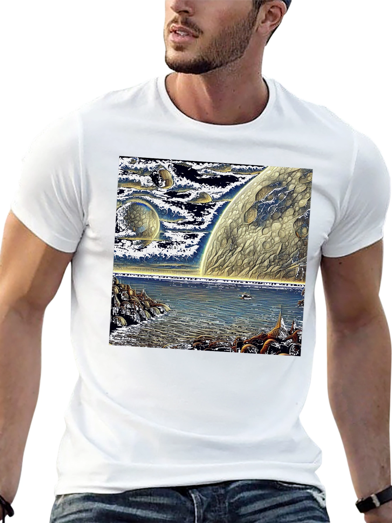 Cosmic Shoreline Graphic Tee