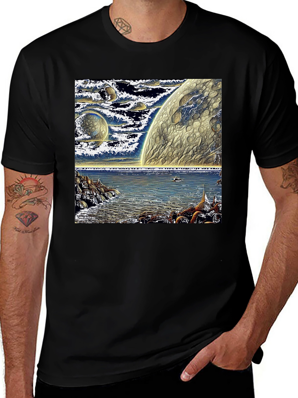 Cosmic Shoreline Graphic Tee